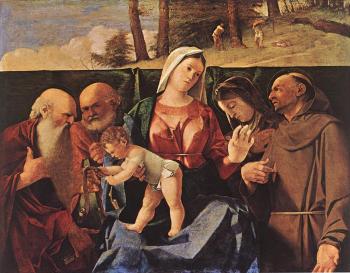 洛倫佐 洛圖 Madonna and Child with Saints